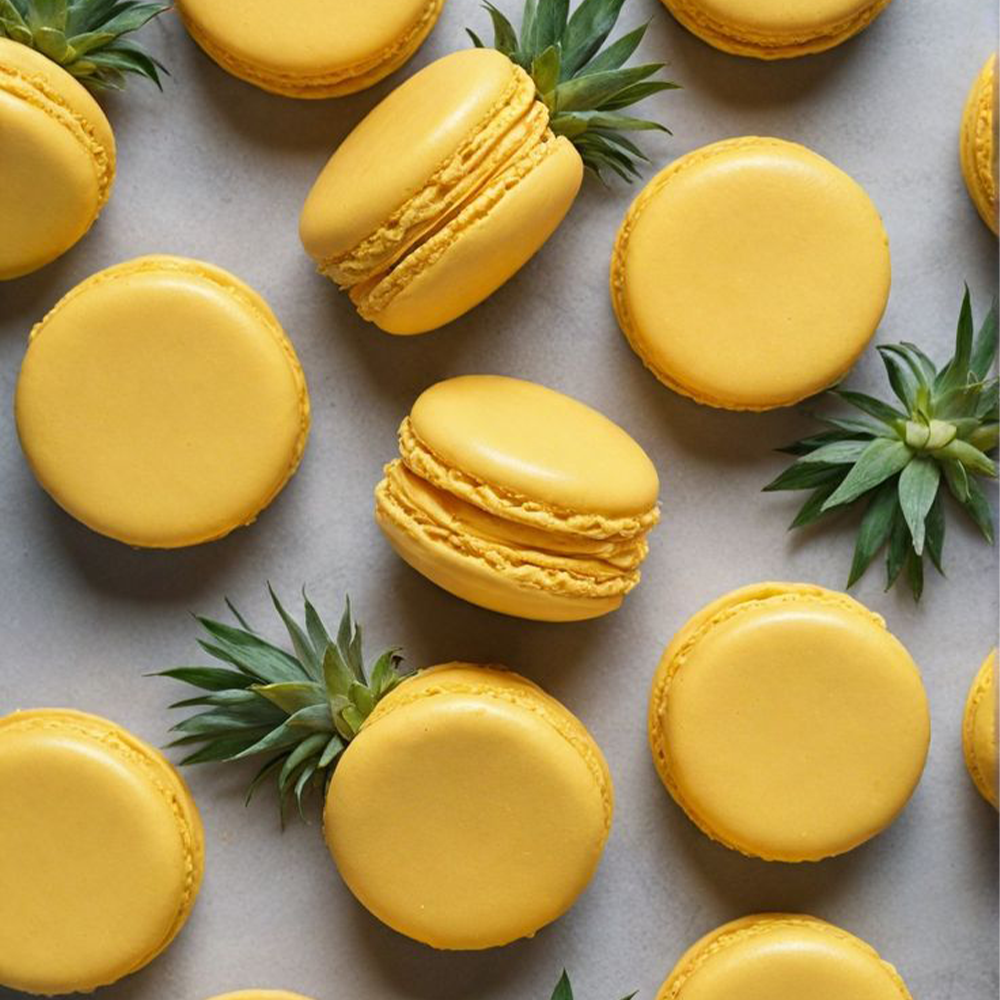 Pineapple Macrons