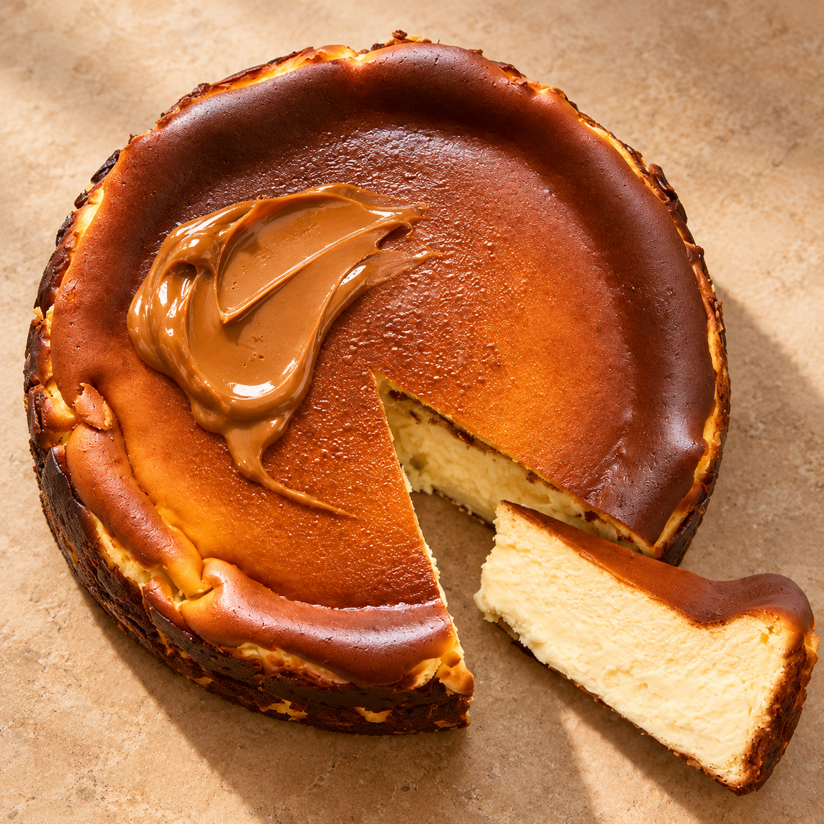 Biscoff Burnt Basque Cheesecake