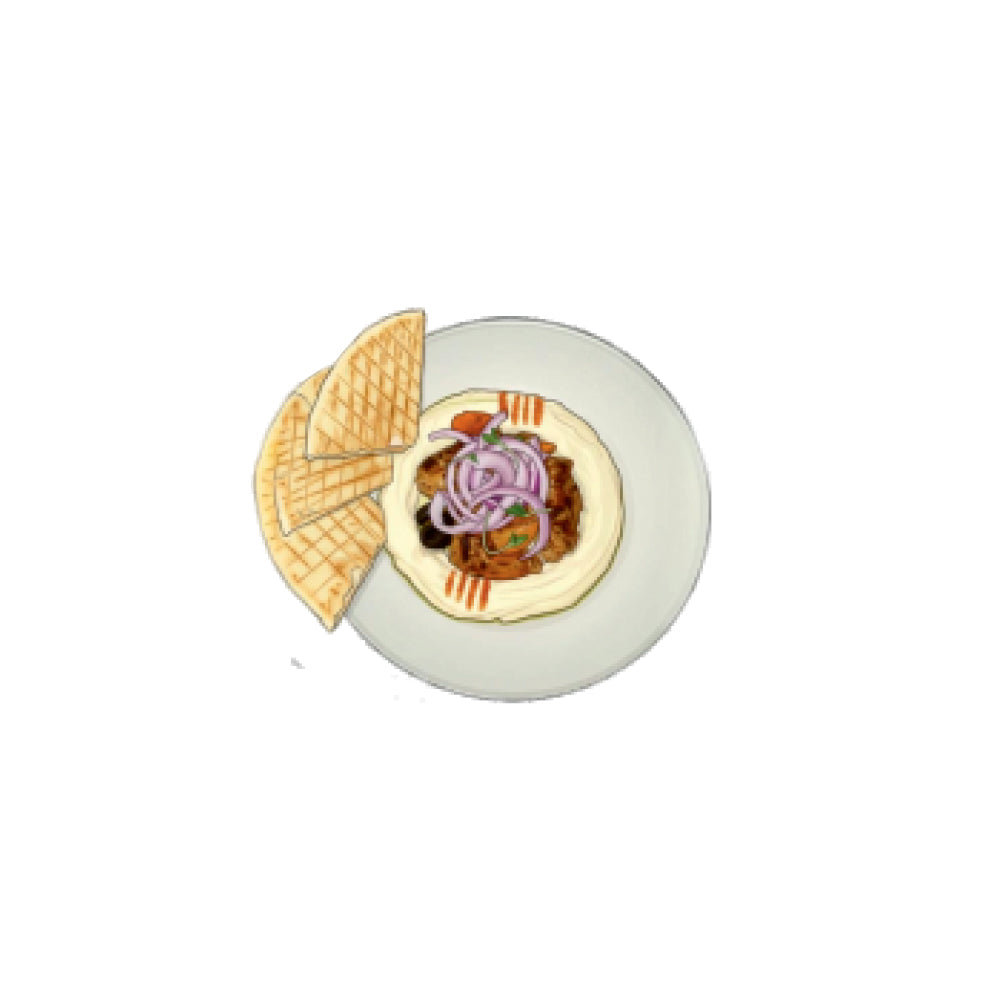 Hummus & Chicken Kibbeh