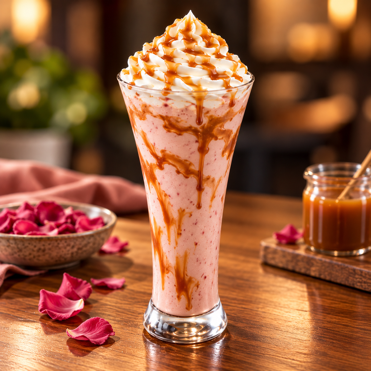 Rose Caramel Milkshake