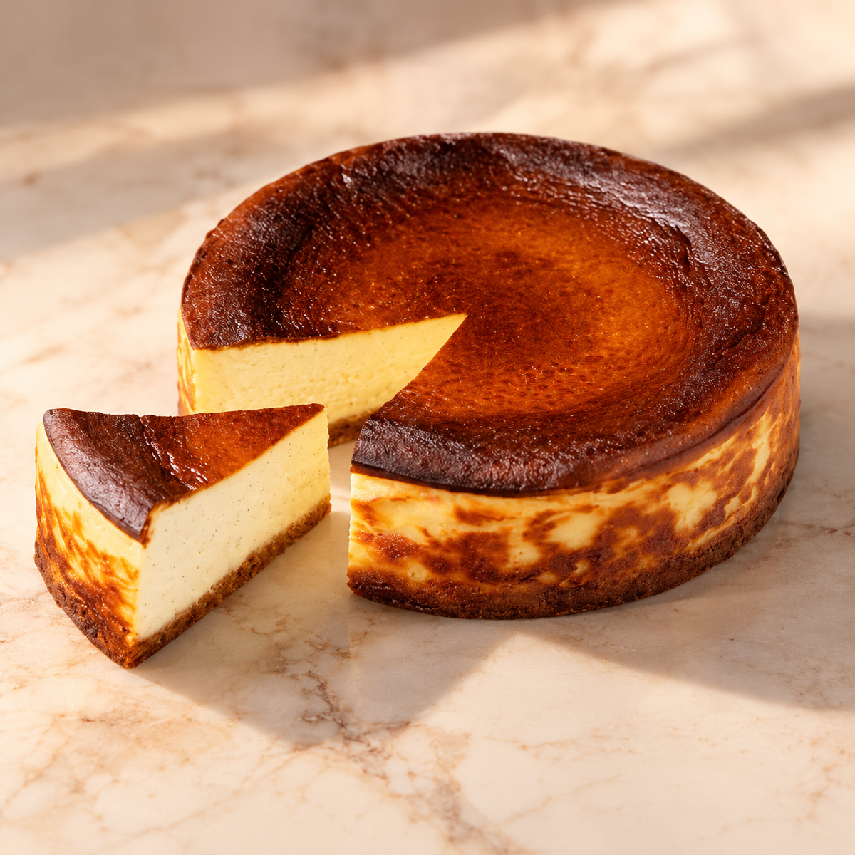 Vanilla Burnt Basque Cheesecake
