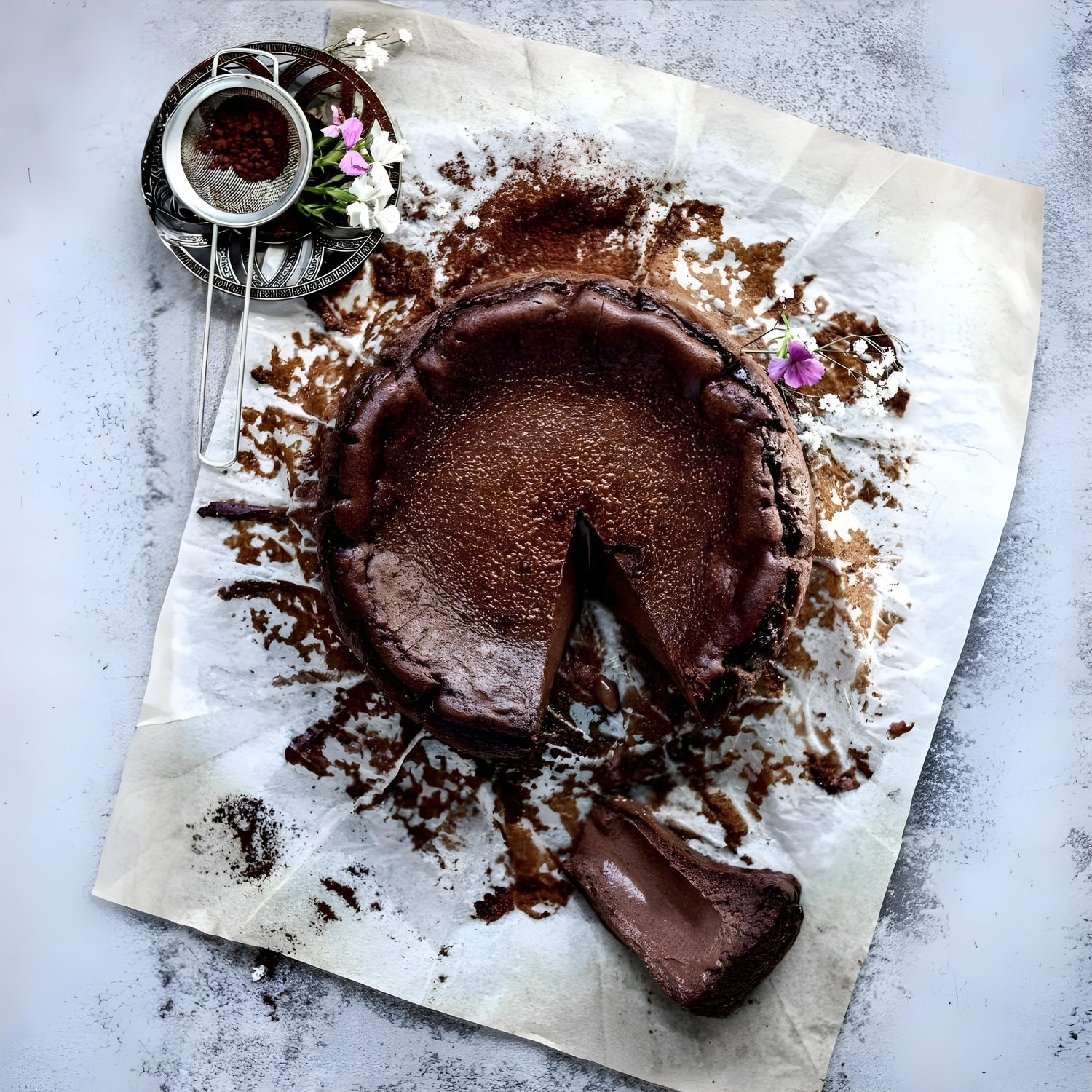 Chocolate Burnt Basque Cheesecake