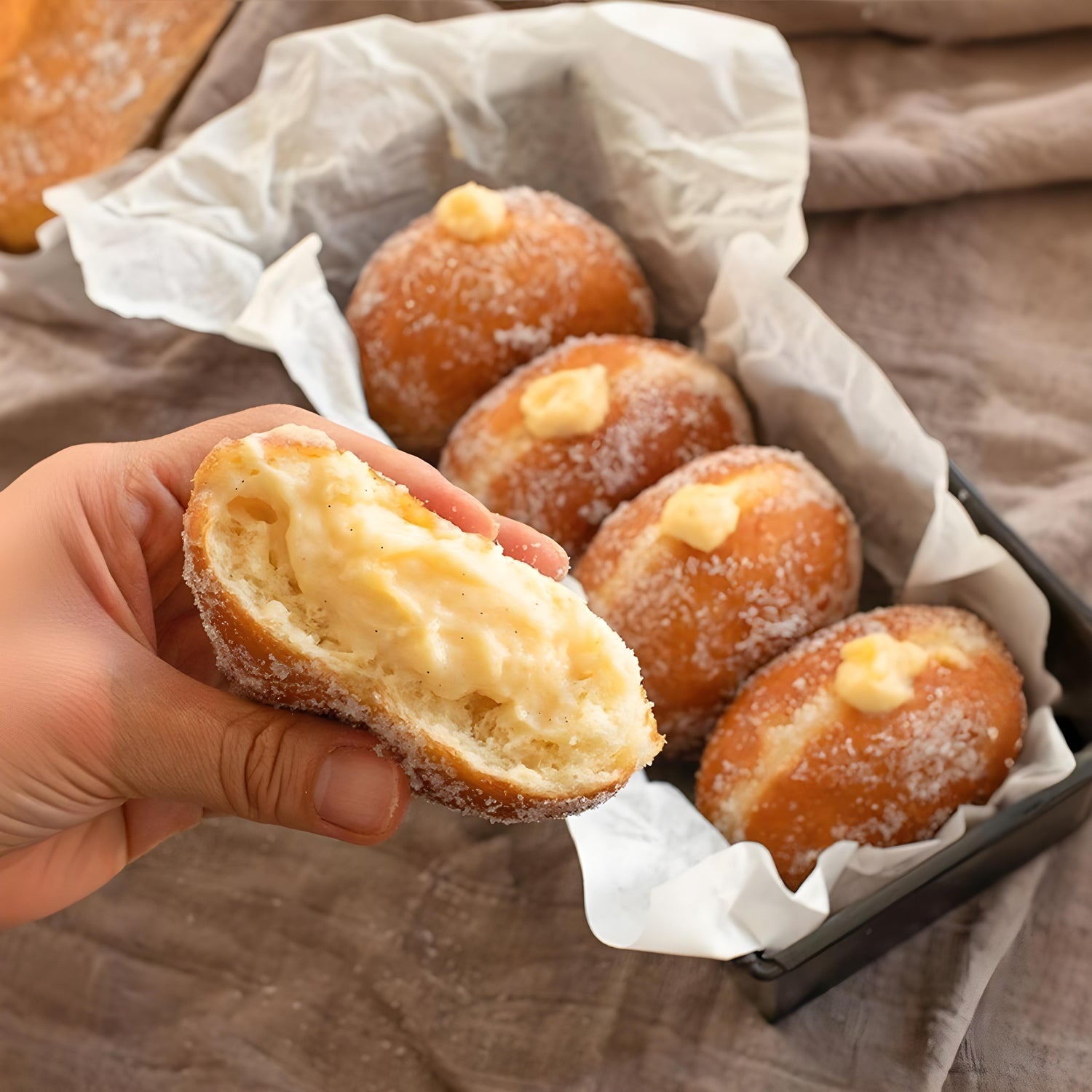 Vanilla Custard Donut